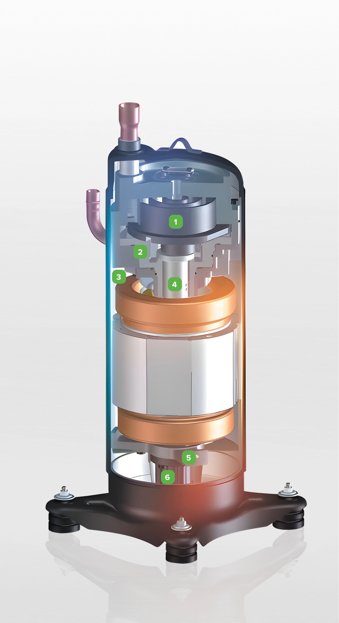 Принцип работы компрессора вентиляционной установки MyCond MRF 7