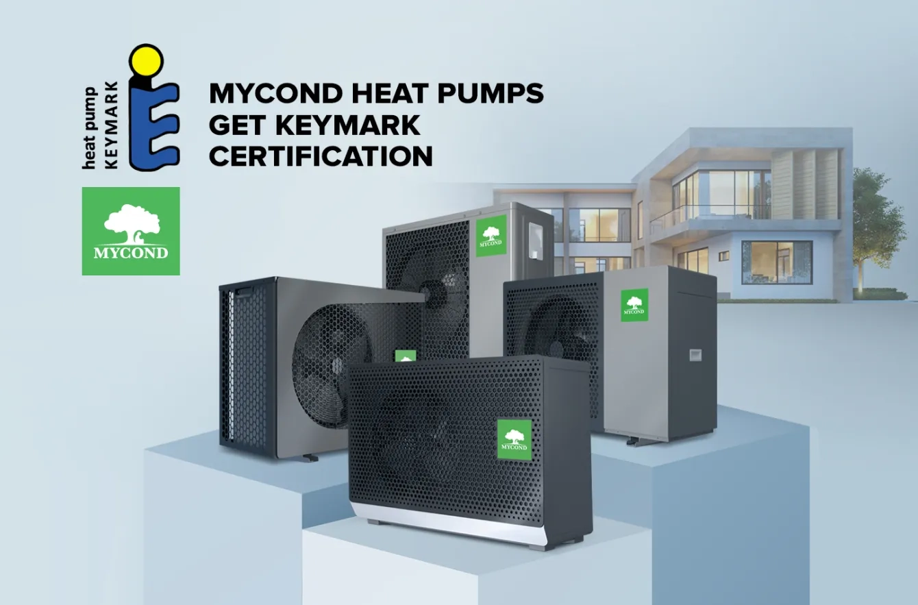 Бытовые тепловые насосы Mycond получили сертификат Keymark!